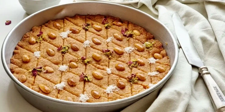 طريقة عمل البسبوسة الطرية في المنزل