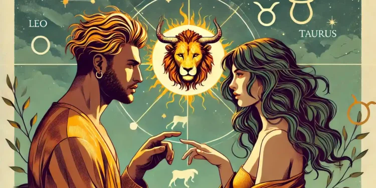 الحب بين رجل الأسد وأنثى الثور