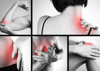 خريطة توضح مناطق تخزين الصدمات في الجسم