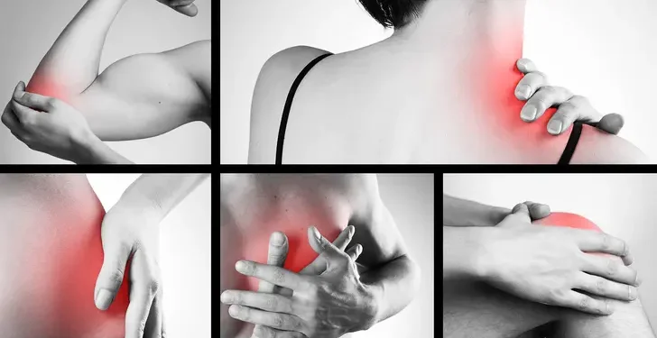 خريطة توضح مناطق تخزين الصدمات في الجسم