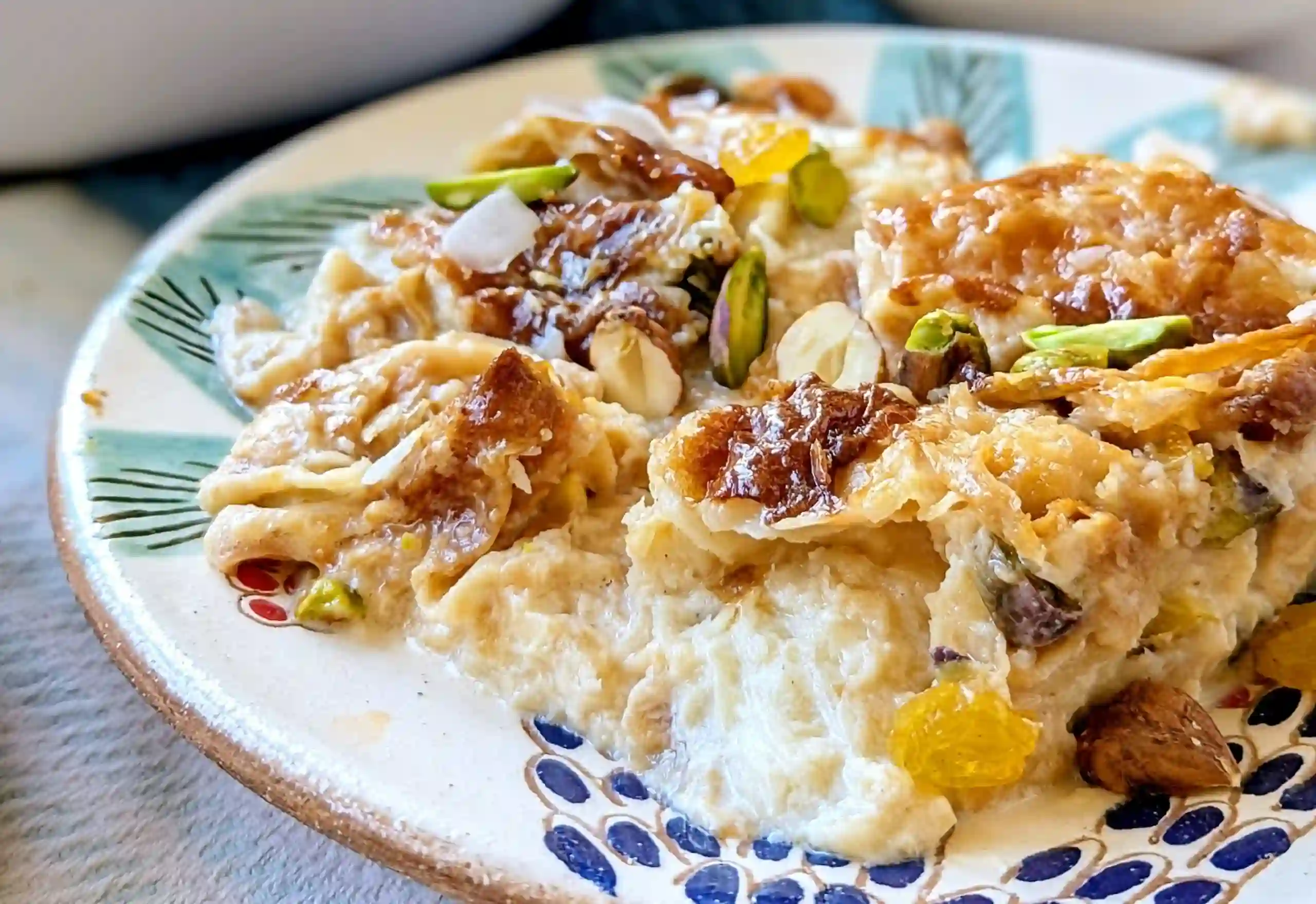 أم علي على البارد بطريقة الشيف نجلاء الشرشابي