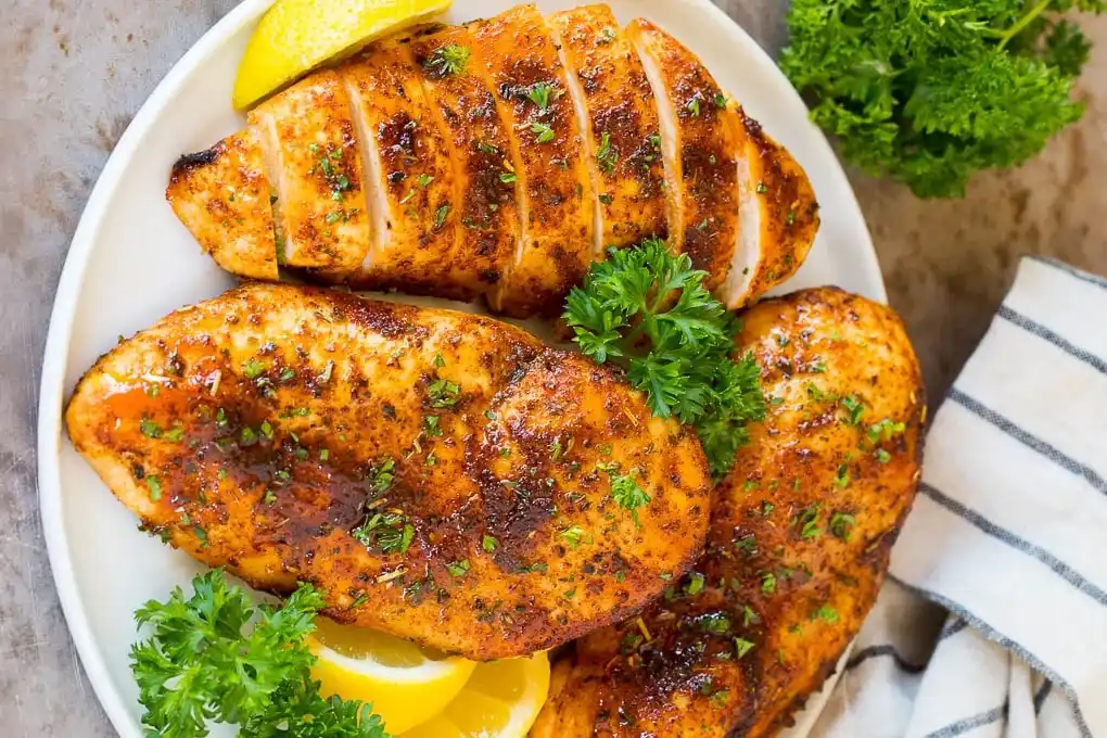 دجاج قليل السعرات في الايرفراير