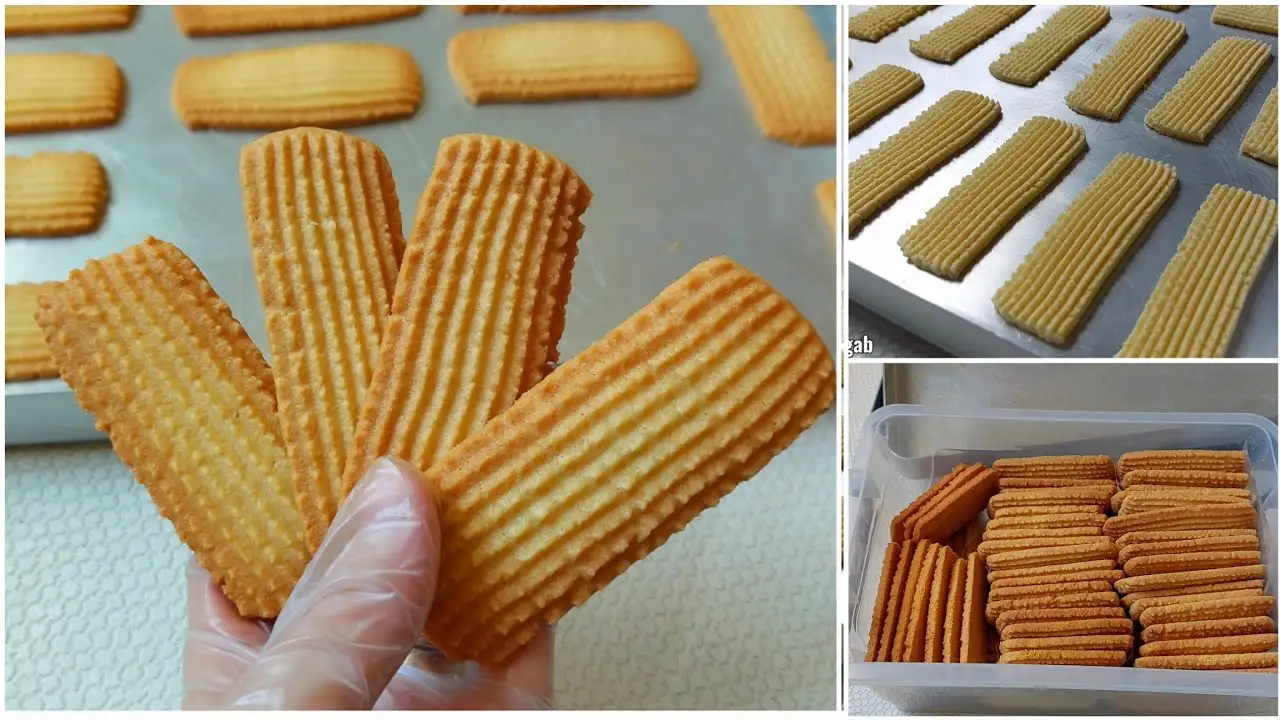 بسكويت العيد قبل وبعد الخبز
